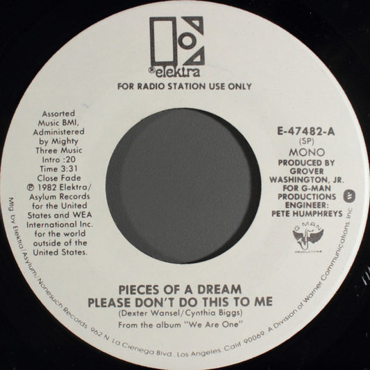 Pieces Of A Dream : Please Don't Do This To Me (7", Mono, Promo)
