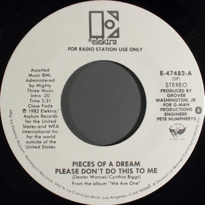 Pieces Of A Dream : Please Don't Do This To Me (7", Mono, Promo)