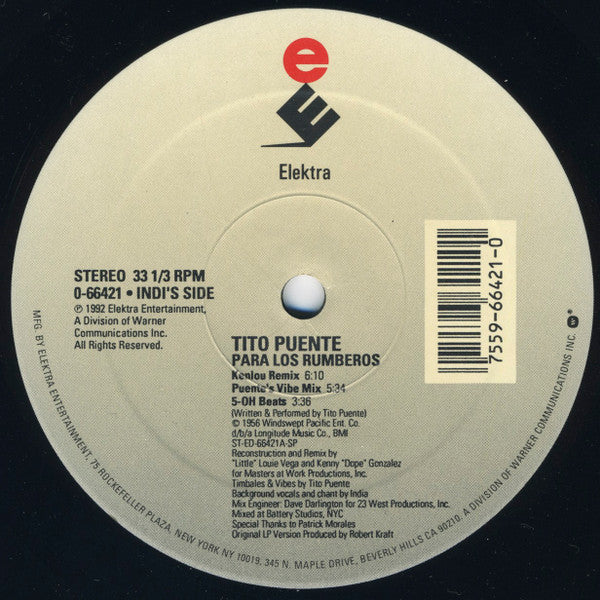 Tito Puente : Para Los Rumberos / Ran Kan Kan (12")