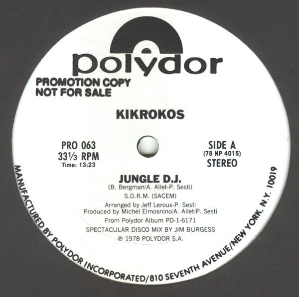 Kikrokos : Jungle D.J. (12", Promo)