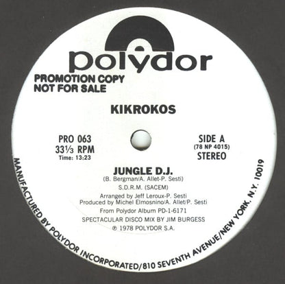 Kikrokos : Jungle D.J. (12", Promo)