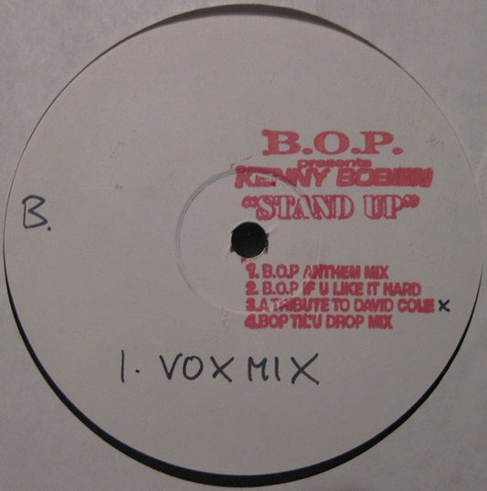 B.O.P* Presents Kenny Bobien : Stand Up (12", TP)