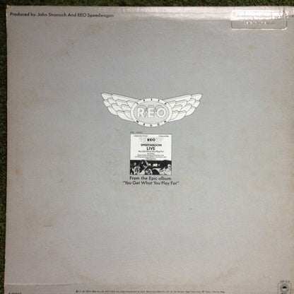REO Speedwagon : Ridin' The Storm Out (12", Single, Mono, Promo)