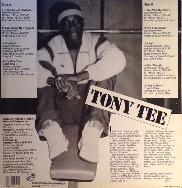 Tony Tee : Time To Get Physical (LP, Album, Promo)