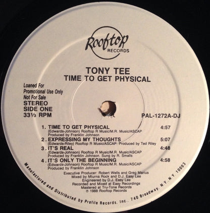 Tony Tee : Time To Get Physical (LP, Album, Promo)