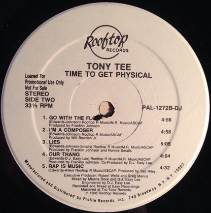 Tony Tee : Time To Get Physical (LP, Album, Promo)