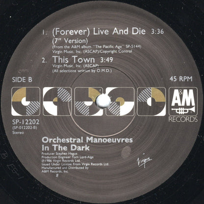Orchestral Manœuvres In The Dark* : (Forever) Live And Die (Extended Remix) (12", Single)