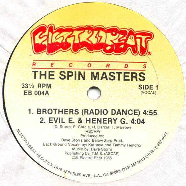 The Spin Masters : Brothers (12")