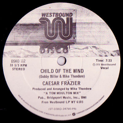 Caesar Frazier : Child Of The Wind (12", Promo)