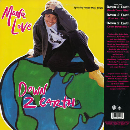 Monie Love : Down 2 Earth / Don't Funk Wid The Mo (12")