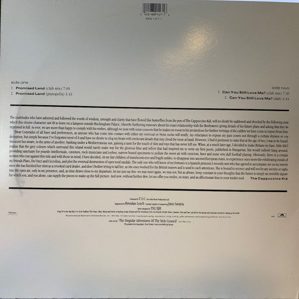 The Style Council : Promised Land (12", Single, 53 )