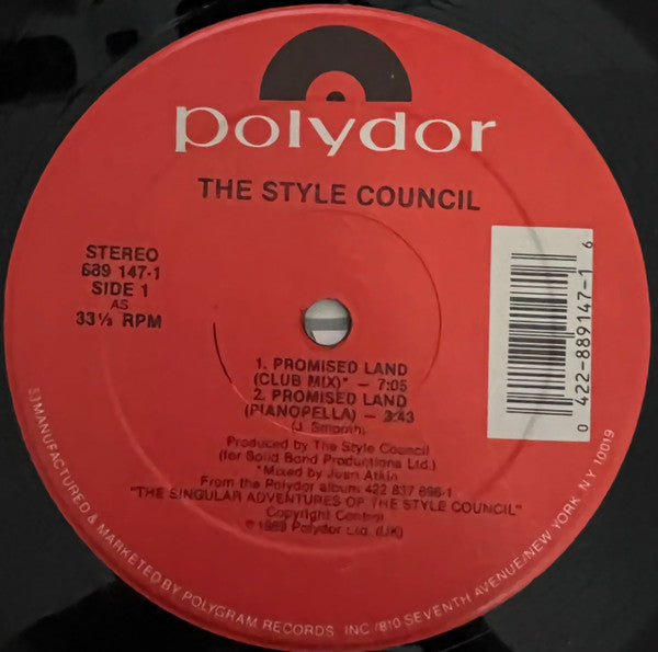 The Style Council : Promised Land (12", Single, 53 )