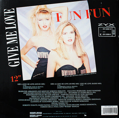 Fun Fun : Give Me Love (12", Maxi)