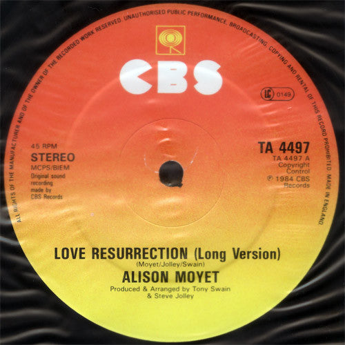 Alison Moyet : Love Resurrection  (12")