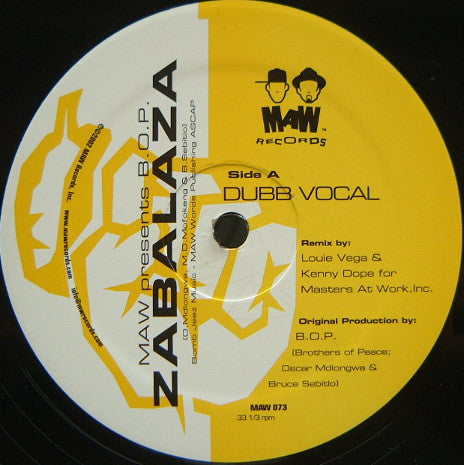MAW* Presents B.O.P.* : Zabalaza (12")