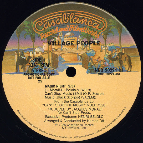 Village People : Magic Night (12", Promo)