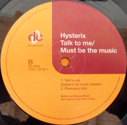 Hysterix : Must Be The Music (12", Single)