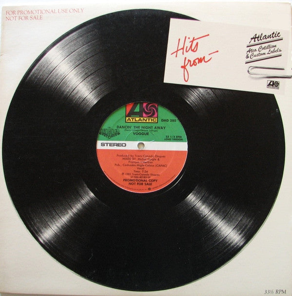 Voggue : Dancin' The Night Away (12", Promo, Spe)