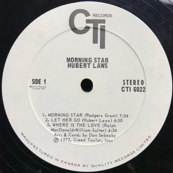 Hubert Laws : Morning Star (LP, Gat)