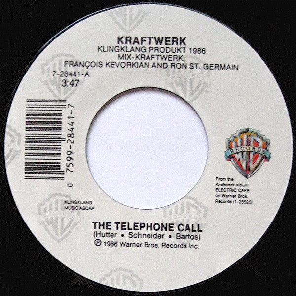 Kraftwerk : The Telephone Call (7", Single)