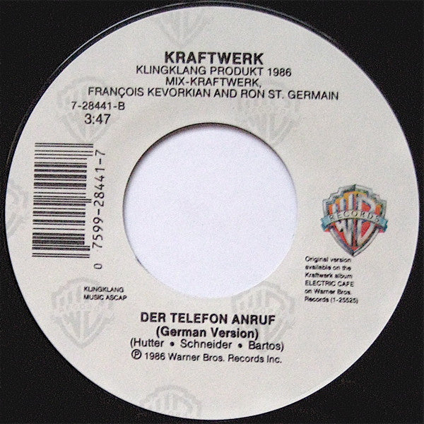 Kraftwerk : The Telephone Call (7", Single)