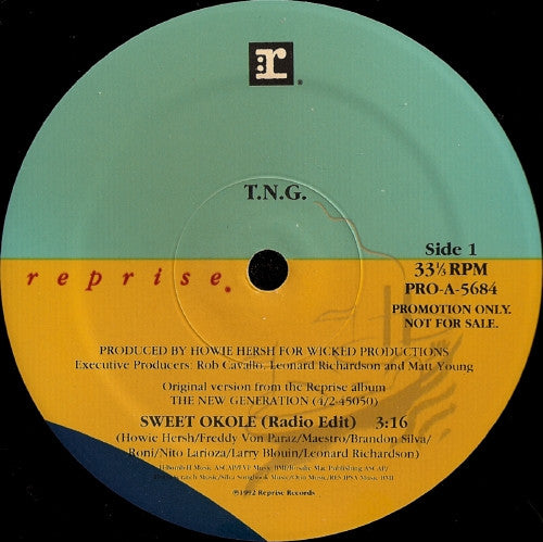 T.N.G. (3) : Sweet Okole (12", Promo)