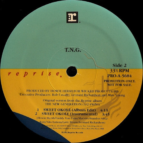 T.N.G. (3) : Sweet Okole (12", Promo)