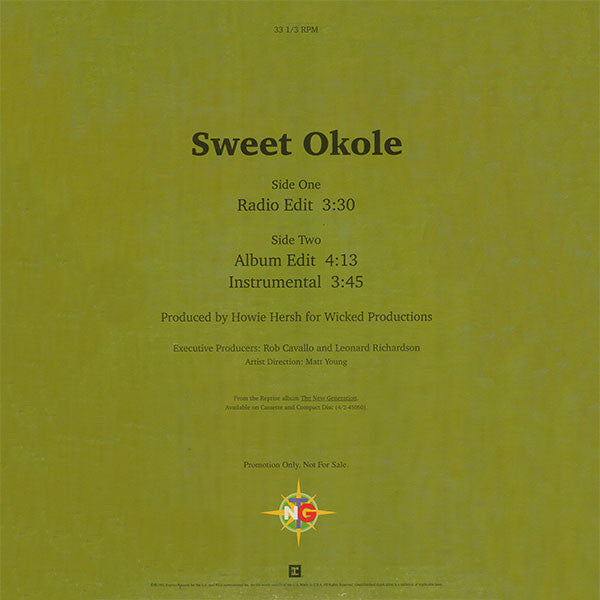 T.N.G. (3) : Sweet Okole (12", Promo)