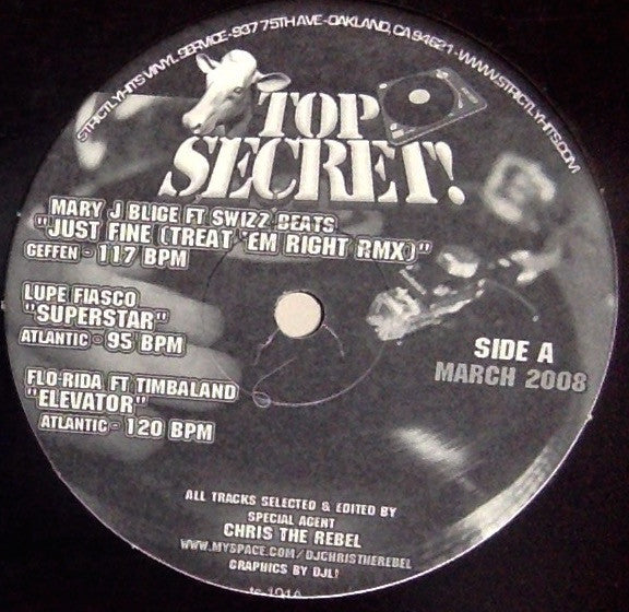 Various : Top Secret March 2008 (12", Comp, Promo)
