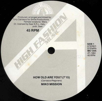 Miko Mission : How Old Are You? (12")