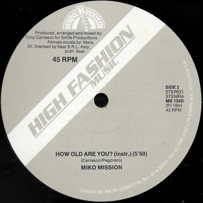 Miko Mission : How Old Are You? (12")