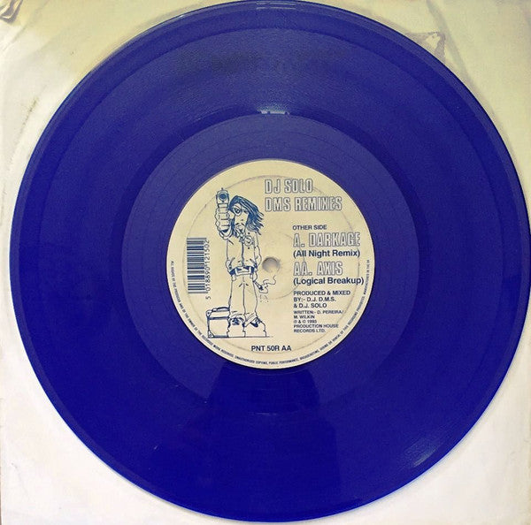 DJ Solo : Darkage / Axis (DMS Remixes) (10", Blu)