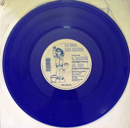 DJ Solo : Darkage / Axis (DMS Remixes) (10", Blu)