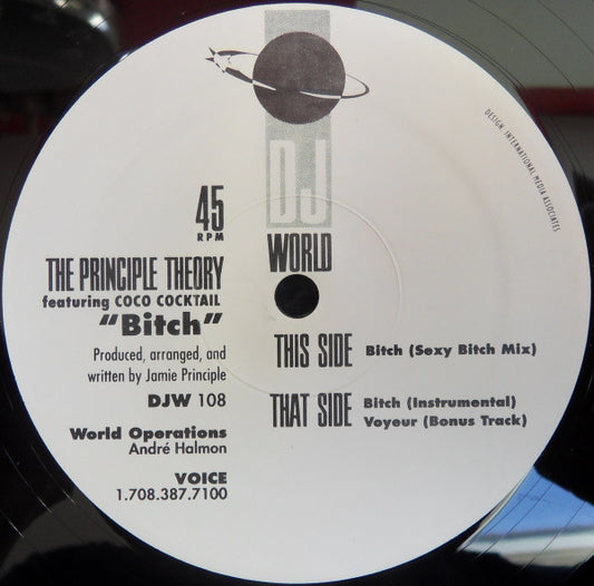 The Principle Theory Featuring Coco Cocktail : Bitch (12")