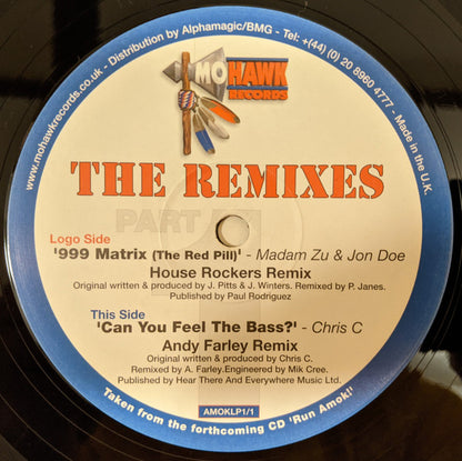 Madam Zu & Jon Doe / Chris C : 999 Matrix (The Red Pill) / Can You Feel The Bass? (12")
