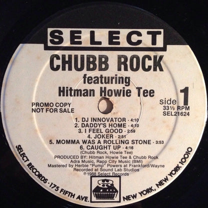 Chubb Rock Featuring Hitman Howie Tee* : Chubb Rock Featuring Hitman Howie Tee (LP, Album, Promo)