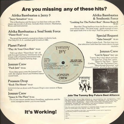 The Jonzun Crew : We Are The Jonzun Crew (12")