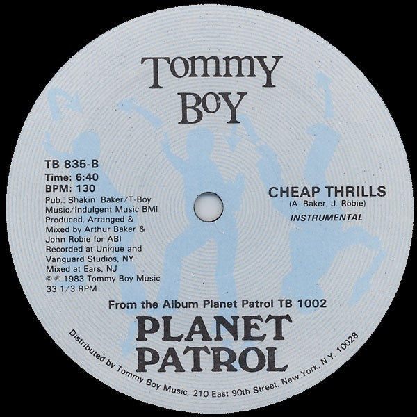 Planet Patrol : Cheap Thrills (12")