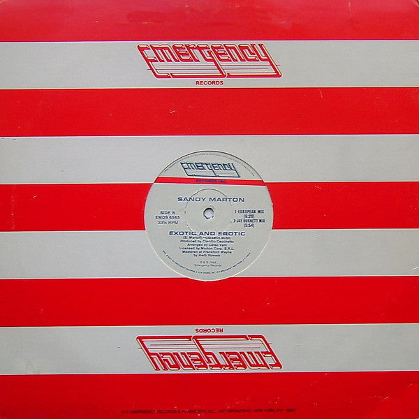 Sandy Marton : White Storm In The Jungle (12")