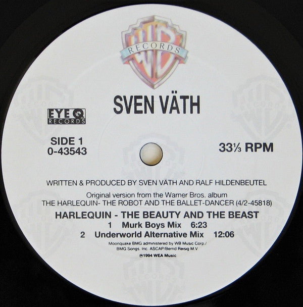 Sven Väth : Harlequin - The Beauty And The Beast (12")