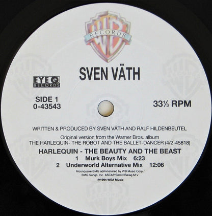 Sven Väth : Harlequin - The Beauty And The Beast (12")