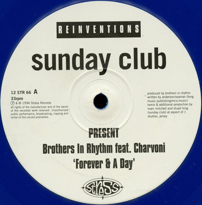 Sunday Club Presents Brothers In Rhythm Featuring Charvoni / Daphne : Reinventions (12", Ltd, Blu)