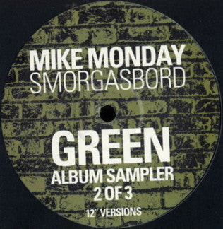 Mike Monday : Smorgasbord (Green Album Sampler 2 Of 3) (12", Smplr)