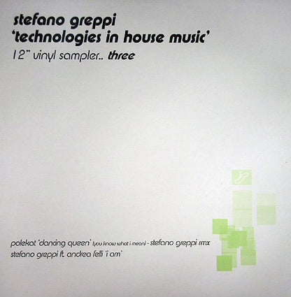 Various : Stefano Greppi  - Technologies In House Music - Vinyl Sampler Three (12", Smplr)