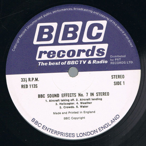 No Artist : Sound Effects No. 7 (LP)