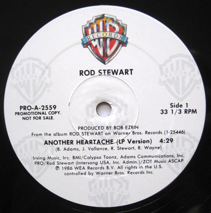 Rod Stewart : Another Heartache (12", Single, Promo)