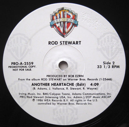Rod Stewart : Another Heartache (12", Single, Promo)