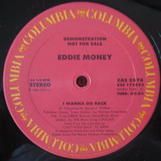 Eddie Money : I Wanna Go Back (12", Promo)
