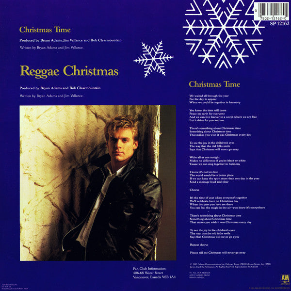 Bryan Adams : Christmas Time (12")