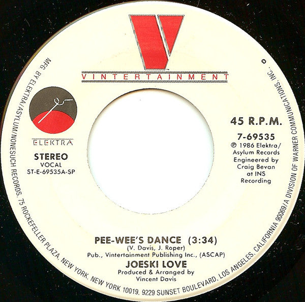 Joeski Love : Pee-Wee's Dance (7", Single)